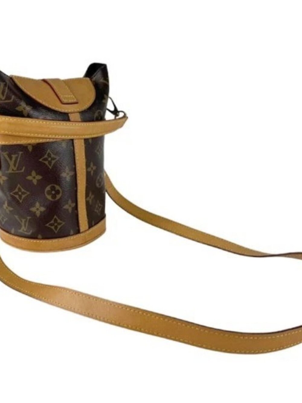 Auth LOUIS VUITTON Monogram Duffle Bag Shoulder Bag Brown M43587 - z9790 - Picture 10 of 13